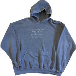 Lana Del Rey You Don't want to be forgotten gray hoodie sweatshirt Size Large
